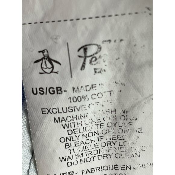 Original Penguin Heritage Slim Fit Striped Short Sleeve Button Shirt Men's Large - Picture 6 of 10